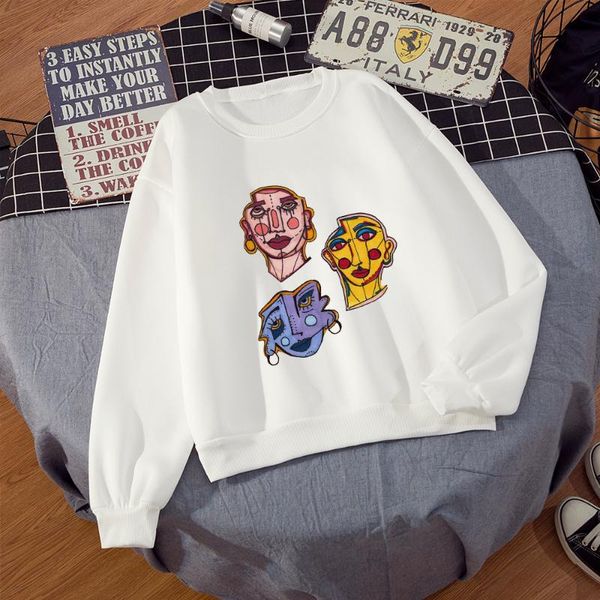 women's hoodies & sweatshirts korean harajuku aesthetic polyester funny face printing women winter pullovers sudadera mujer, Black
women's hoodies & sweatshirts korean harajuku aesthetic polyester funny face printing women winter pullovers sudadera mujer, Black
