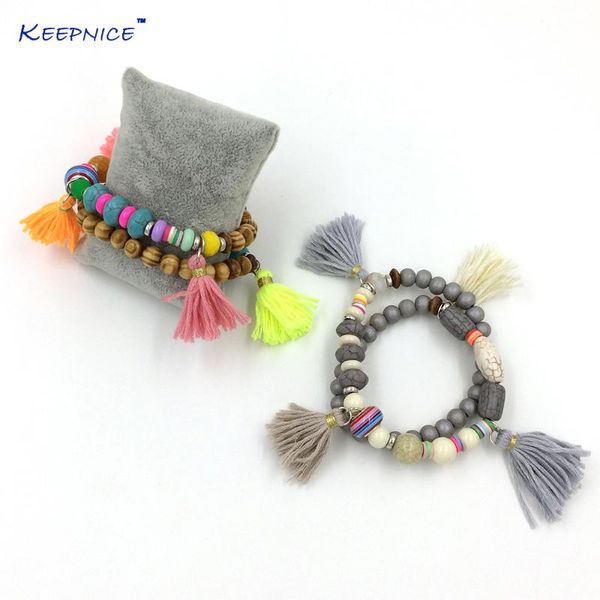 bohemia ethnic friendship bracelets colorful tassel charms rosary beaded bangle charm for women link, chain, Black
bohemia ethnic friendship bracelets colorful tassel charms rosary beaded bangle charm for women link, chain, Black