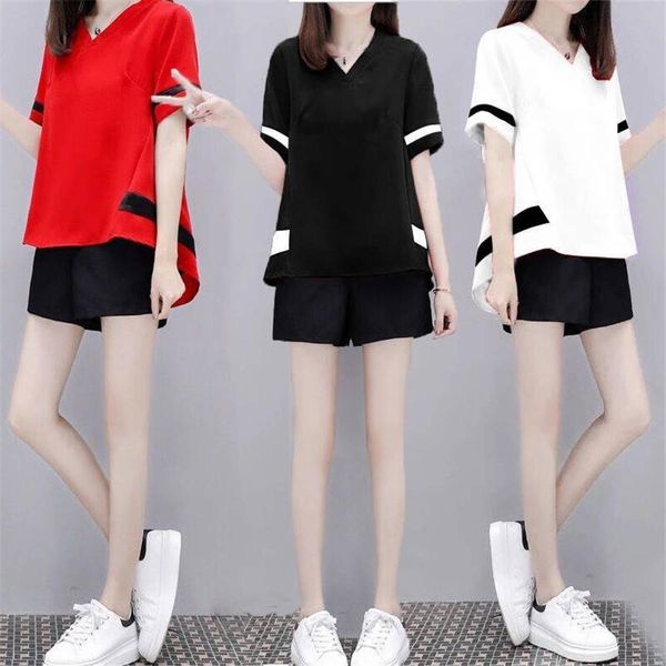 two pieces set casual women tracksuits street wear summer t shirt short pants comfortable tracksuit rompers sportsuit, Gray
two pieces set casual women tracksuits street wear summer t shirt short pants comfortable tracksuit rompers sportsuit, Gray