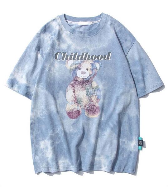men's t-shirts 2021 summer tide brand printing bear short-sleeved round neck lazy style cotton tie-dye half-sleeved t-shirt, White;black
men's t-shirts 2021 summer tide brand printing bear short-sleeved round neck lazy style cotton tie-dye half-sleeved t-shirt, White;black