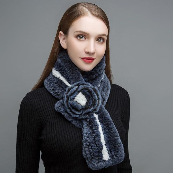 scarves nh women real fur scarf natural rex thick warm in winter fashion big floral arrival wjw018, Blue;gray
scarves nh women real fur scarf natural rex thick warm in winter fashion big floral arrival wjw018, Blue;gray