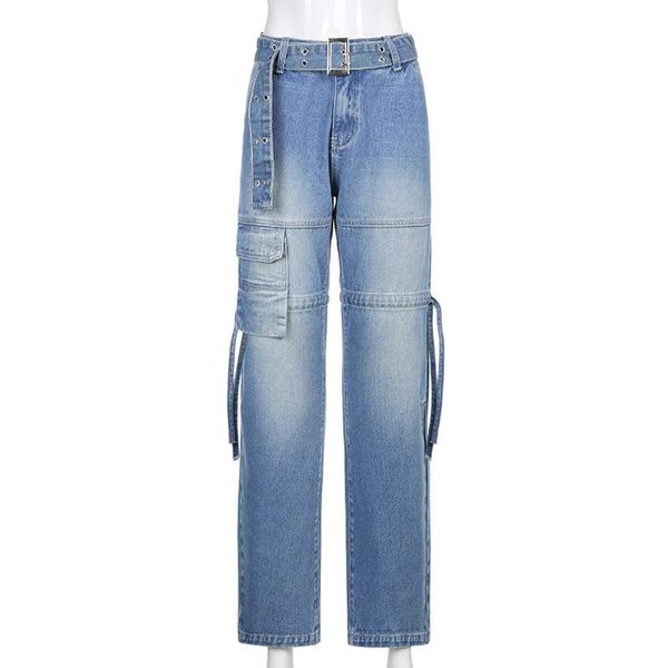 jeans women belt drawstring retro pants wide leg mom femme pantalones spodnie damskie traf women's, Blue
jeans women belt drawstring retro pants wide leg mom femme pantalones spodnie damskie traf women's, Blue