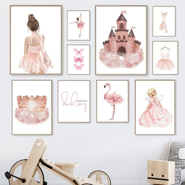 paintings ballet girl butterfly flamingo flower swan crown wall art canvas painting nordic posters and prints picture kids room decor
paintings ballet girl butterfly flamingo flower swan crown wall art canvas painting nordic posters and prints picture kids room decor