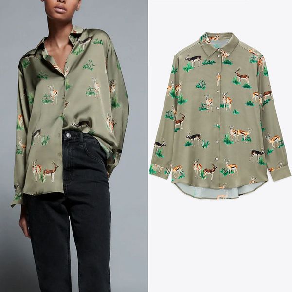 dresses za animal print satin shirt women vintage long sleeve lapel collar irregular female fashion plus size loose shirts, Black;gray
dresses za animal print satin shirt women vintage long sleeve lapel collar irregular female fashion plus size loose shirts, Black;gray