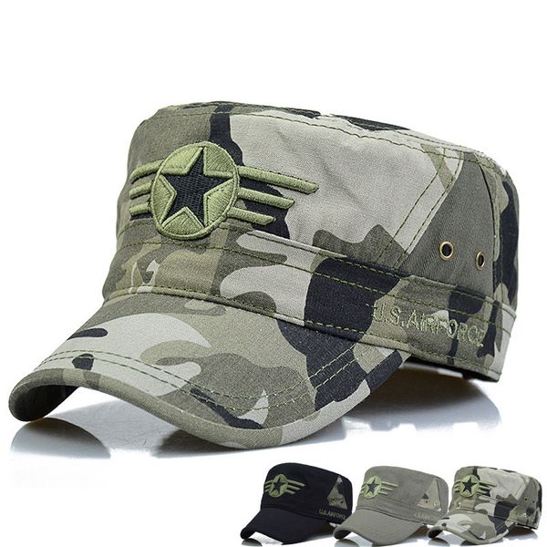 new flat hat outdoor sports camouflage fashion embroidery five star military travel cotton, Blue;gray
new flat hat outdoor sports camouflage fashion embroidery five star military travel cotton, Blue;gray