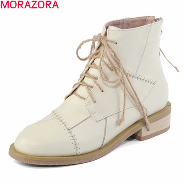 morazora arrival ankle boots genuine leather boots low heel round toe lace up autumn winter women boots black apricot 210506
morazora arrival ankle boots genuine leather boots low heel round toe lace up autumn winter women boots black apricot 210506