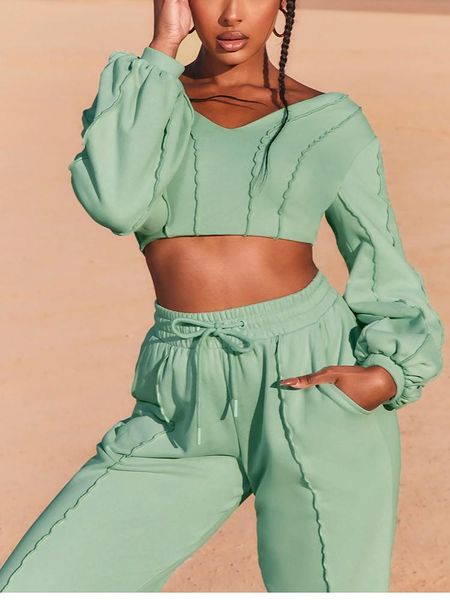 women's two piece pants tracksuit 2 fall outfits long sleeve crop set sweatshirt jogger sweatpants clothings, White
women's two piece pants tracksuit 2 fall outfits long sleeve crop set sweatshirt jogger sweatpants clothings, White