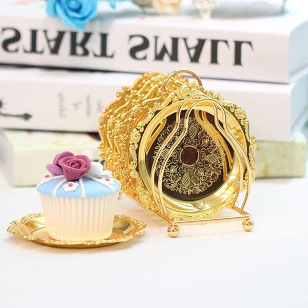 mini cake dish fruit platter dessert plate tray decorative tableware with rack for wedding party home (golden) dishes & plates
mini cake dish fruit platter dessert plate tray decorative tableware with rack for wedding party home (golden) dishes & plates