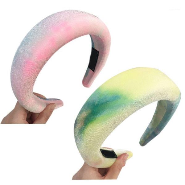 women vintage thick sponge padded bandana gradient tie-dye velvet wide hair hoop 449f1
women vintage thick sponge padded bandana gradient tie-dye velvet wide hair hoop 449f1