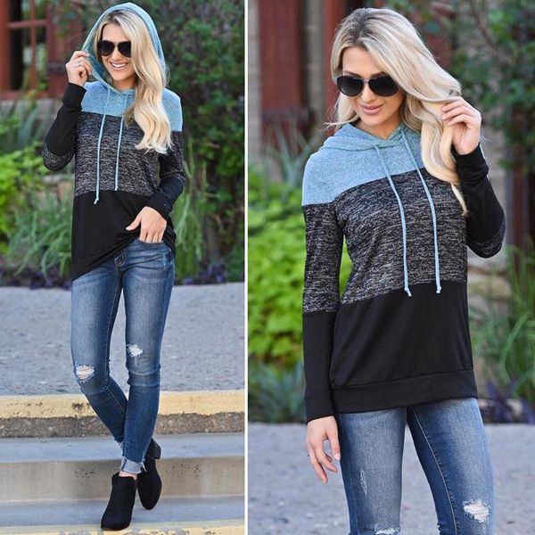 women's hoodies & sweatshirts 2021 spring and winter color block hoodie clothing long-sleeved hooded sweatshirt casual pullover top, Black
women's hoodies & sweatshirts 2021 spring and winter color block hoodie clothing long-sleeved hooded sweatshirt casual pullover top, Black