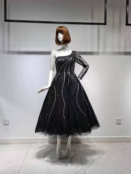 party dresses black patrydress fashion ladies ankle length evening dark gowns one shoulder beading sexy, White;black
party dresses black patrydress fashion ladies ankle length evening dark gowns one shoulder beading sexy, White;black