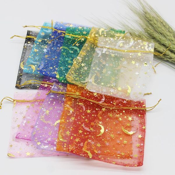 gift wrap jewelry star-moon pouch size 9x12cm colorful special design organza package bronzed wedding candy packaging
gift wrap jewelry star-moon pouch size 9x12cm colorful special design organza package bronzed wedding candy packaging