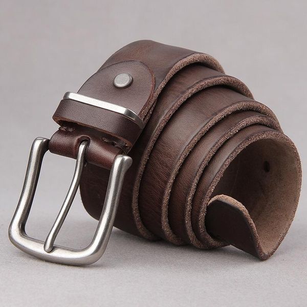 belts retro wear-resistant alloy pin buckle casual fashion thick natural cowhide designer men's belt jeans leather, Black;brown
belts retro wear-resistant alloy pin buckle casual fashion thick natural cowhide designer men's belt jeans leather, Black;brown