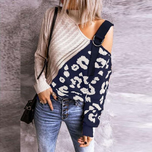 women's sweaters 40#women pullovers turtleneck long sleeve off shoulder colorblock knitted sweater female autumn winter knit duyk, White;black
women's sweaters 40#women pullovers turtleneck long sleeve off shoulder colorblock knitted sweater female autumn winter knit duyk, White;black