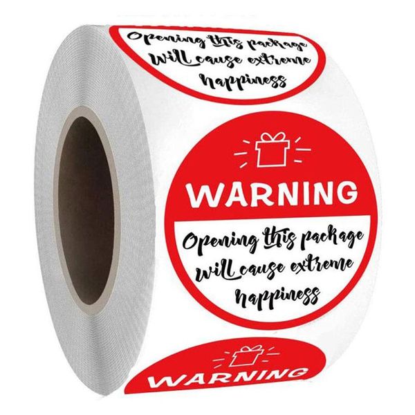 gift wrap 500pcs/roll 1.5 inch round happiness warning tags stickers for diy package decoration labe
gift wrap 500pcs/roll 1.5 inch round happiness warning tags stickers for diy package decoration labe