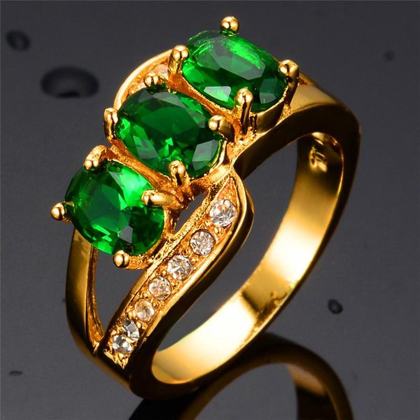 wedding rings luxury female green zircon ring fashion gold color unique style promise engagement for women, Slivery;golden
wedding rings luxury female green zircon ring fashion gold color unique style promise engagement for women, Slivery;golden