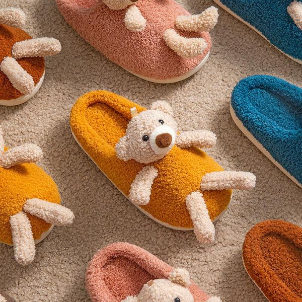 winter cute bear-doll 3d designer women fur slippers warm plush bedroom ladies flat shoes house couples furry, Black
winter cute bear-doll 3d designer women fur slippers warm plush bedroom ladies flat shoes house couples furry, Black
