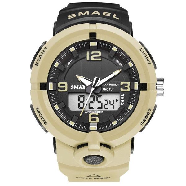 wristwatches fashion solar energy watches smael watch men multifunctional sports dual time quartz price dropshopping 2021, Slivery;brown
wristwatches fashion solar energy watches smael watch men multifunctional sports dual time quartz price dropshopping 2021, Slivery;brown