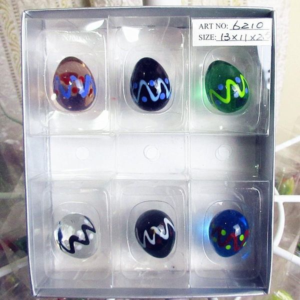 decorative objects & figurines 6pc custom wholesale easter eggs ornaments murano handmade glass crafts wedding party decoration marbles
decorative objects & figurines 6pc custom wholesale easter eggs ornaments murano handmade glass crafts wedding party decoration marbles