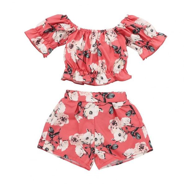 2pcs/set baby clothes floral print good-looking skin friendly girls t-shirt shorts suit for summer clothing sets, White
2pcs/set baby clothes floral print good-looking skin friendly girls t-shirt shorts suit for summer clothing sets, White