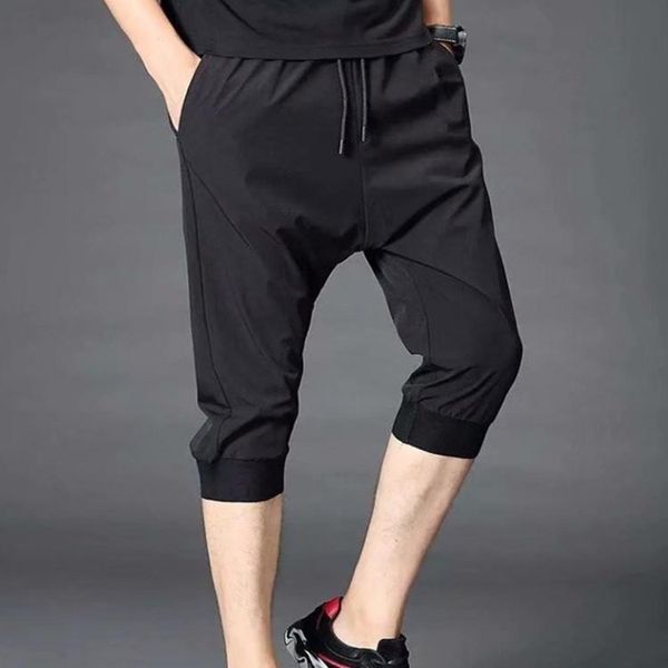 running athletic pants men's summer sports capri shorts slim fit breathable closing fitness students casual pant, Black
running athletic pants men's summer sports capri shorts slim fit breathable closing fitness students casual pant, Black