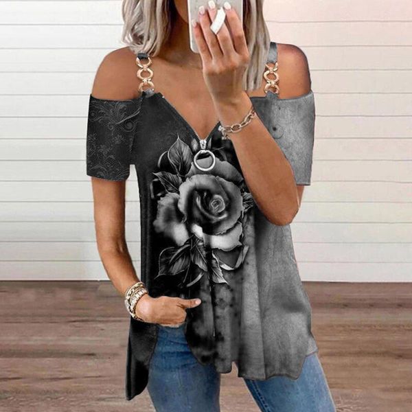 women's blouses & shirts off-the-shoulder womens rose print harajuku blouses short-sleeve summer casual loose tee vintage, White
women's blouses & shirts off-the-shoulder womens rose print harajuku blouses short-sleeve summer casual loose tee vintage, White
