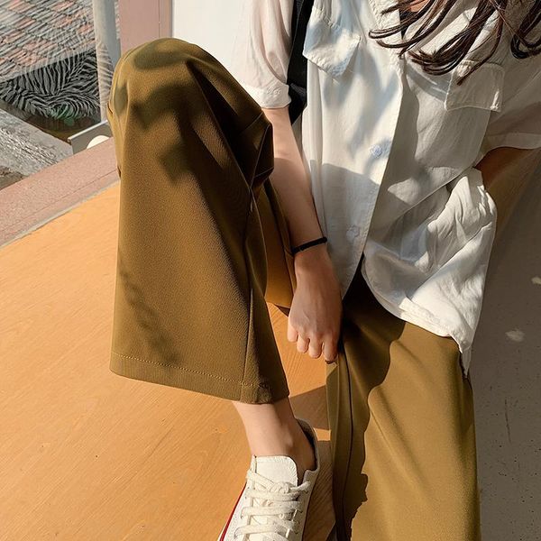 women's pants & capris harajuku style autumn fashion loose solid high waist wide leg causal female trousers straight ankel-length, Black;white
women's pants & capris harajuku style autumn fashion loose solid high waist wide leg causal female trousers straight ankel-length, Black;white