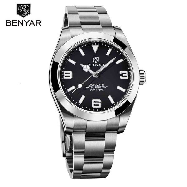 benyar design new gentlemen clock classic luxury automatic mechanical men business sports waterproof 2021, Slivery;brown
benyar design new gentlemen clock classic luxury automatic mechanical men business sports waterproof 2021, Slivery;brown