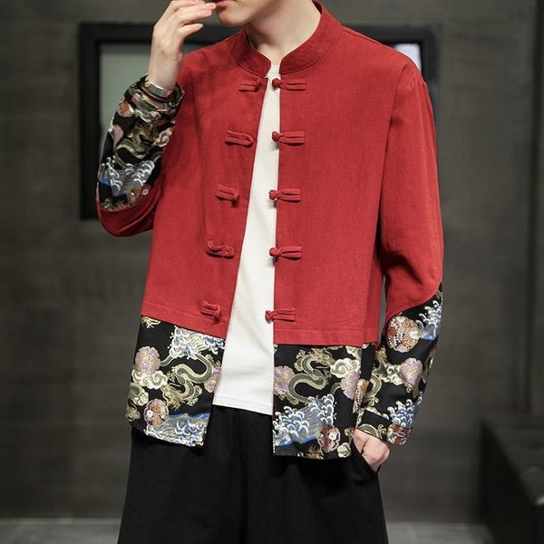 ethnic clothing men chinese style hanfu tang suit tai chi clothes jackets cotton linen t-shirt oriental fashion 30465, Red
ethnic clothing men chinese style hanfu tang suit tai chi clothes jackets cotton linen t-shirt oriental fashion 30465, Red