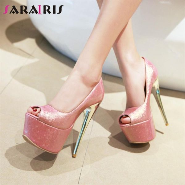 dress shoes sarairis ladies cool super high thin heels pumps elegant peep toe women party shallow platform woman, Black
dress shoes sarairis ladies cool super high thin heels pumps elegant peep toe women party shallow platform woman, Black
