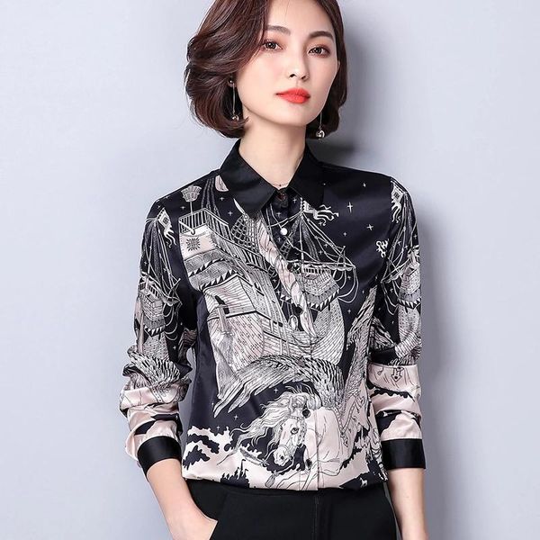 women's t-shirt long sleeve women blouses work casual chiffon shirts lady office blouse loose, White
women's t-shirt long sleeve women blouses work casual chiffon shirts lady office blouse loose, White