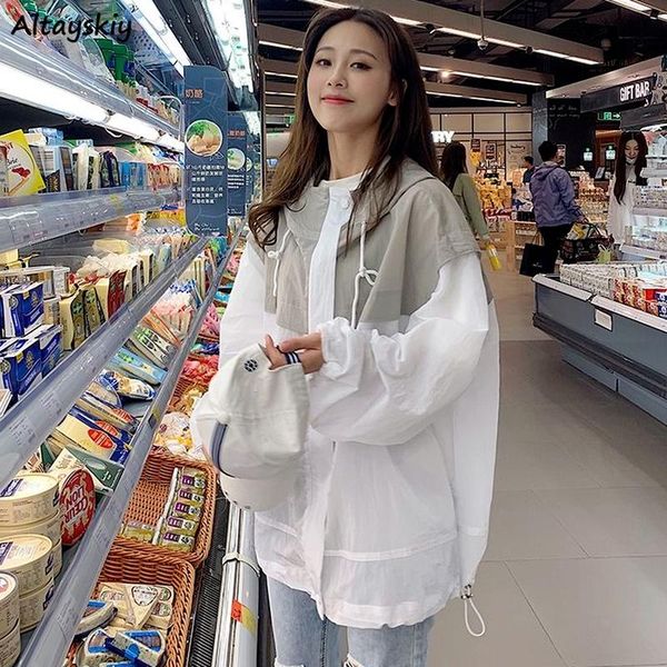 women's jackets women thin sun-proof summer loose ulzzang chic all-match outerwear female simple patchwork student basic hipster, Black;brown
women's jackets women thin sun-proof summer loose ulzzang chic all-match outerwear female simple patchwork student basic hipster, Black;brown