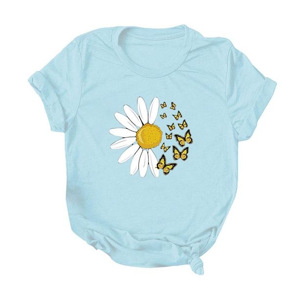 6kawaii ropa mujer women's casual fashion loose daisy plus butterfly print short-sleeved t shirt printing2021 t-shirt, White
6kawaii ropa mujer women's casual fashion loose daisy plus butterfly print short-sleeved t shirt printing2021 t-shirt, White
