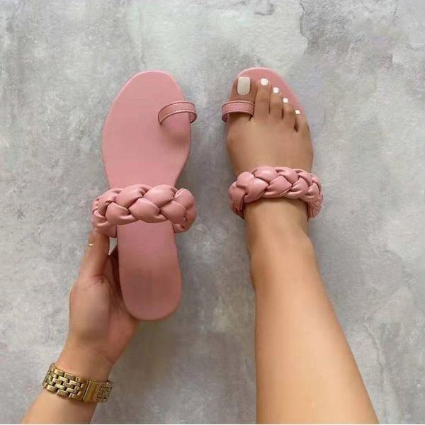 summer woven slippers solid color flat sandals fashion open toe outdoor casual women's shoes plus size, Black
summer woven slippers solid color flat sandals fashion open toe outdoor casual women's shoes plus size, Black