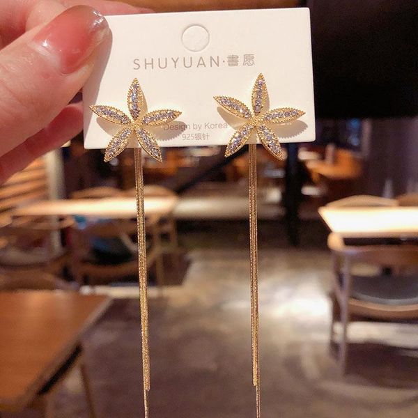 dangle & chandelier flower tassel long earring temperamentelegant trend fashion earrings crystal, Silver
dangle & chandelier flower tassel long earring temperamentelegant trend fashion earrings crystal, Silver