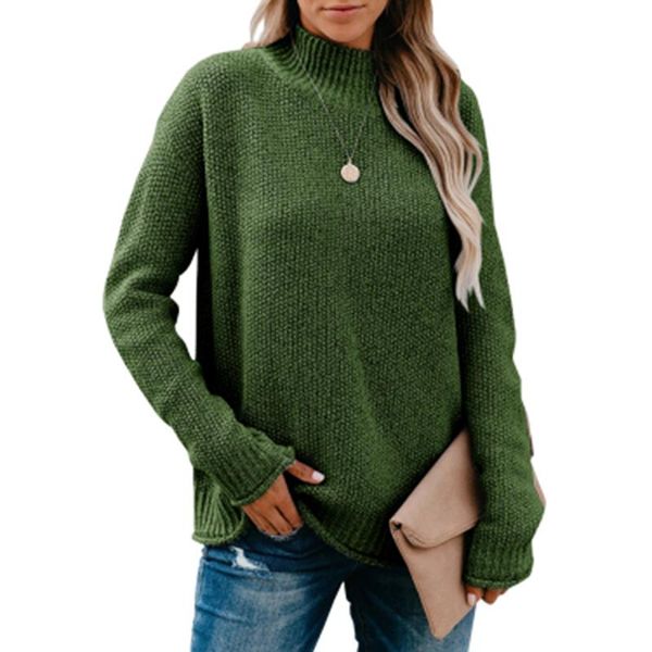 women's sweaters plus size green turtleneck oversized women 2021 fall winter casual solid knitted pullovers female jumpers swewaters, White;black
women's sweaters plus size green turtleneck oversized women 2021 fall winter casual solid knitted pullovers female jumpers swewaters, White;black