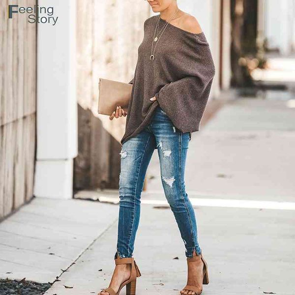 off shoulder batwing sleeve sweater autumn winter fluffy knitted oversize warm women pullovers womens s 210603, White;black
off shoulder batwing sleeve sweater autumn winter fluffy knitted oversize warm women pullovers womens s 210603, White;black