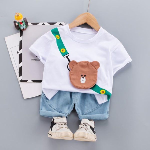 clothing sets summer baby boys girls fashion clothes suits kids infant cute cartoon satchel t-shirt +denim shorts toddler cotton, White
clothing sets summer baby boys girls fashion clothes suits kids infant cute cartoon satchel t-shirt +denim shorts toddler cotton, White