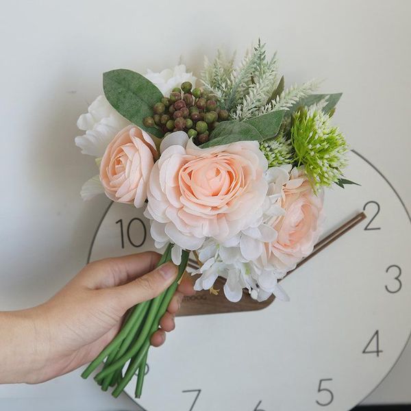 decorative flowers & wreaths wedding bouquet artificial silk crabapple flower bridesmaid white pink yellow pompom eucalyptus leaf supplies
decorative flowers & wreaths wedding bouquet artificial silk crabapple flower bridesmaid white pink yellow pompom eucalyptus leaf supplies