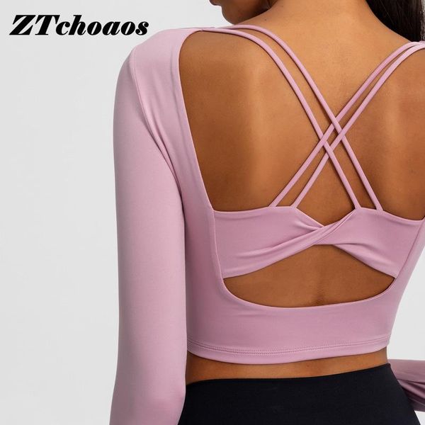 beautiful back hollow sports long sleeve women stretch quick-drying breathable yoga running tight t-shirt fitness outfits, White;red 
beautiful back hollow sports long sleeve women stretch quick-drying breathable yoga running tight t-shirt fitness outfits, White;red