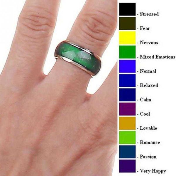 ring changing color s stainless mood emotion feeling temperature for women men couples tone fine jewelry gift, Golden;silver
ring changing color s stainless mood emotion feeling temperature for women men couples tone fine jewelry gift, Golden;silver