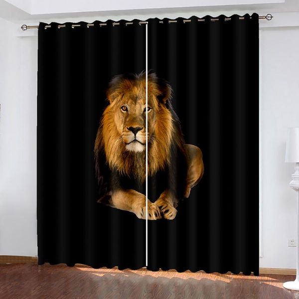 curtain & drapes 3d printed animal lion black cat pattern blackout kit, suitable for household curtains in the living room and bedroom
curtain & drapes 3d printed animal lion black cat pattern blackout kit, suitable for household curtains in the living room and bedroom