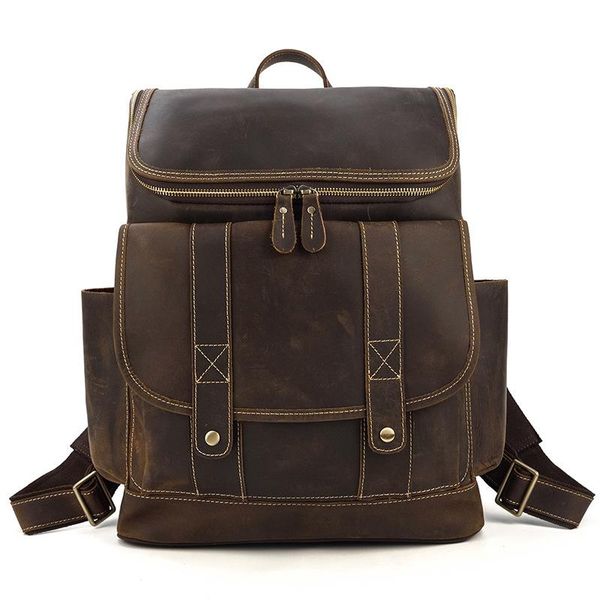 backpack vintage mochia men's leather backpack, traveling large capacity luggage bag, cow student bag
backpack vintage mochia men's leather backpack, traveling large capacity luggage bag, cow student bag