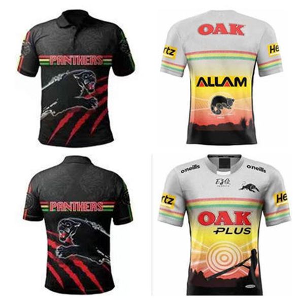 2021 new jaguar home away rugby jersey league 20 21 shirt panther, Black;gray