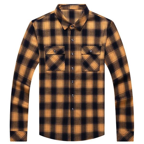 men's casual shirts men plaid flannel shirt long-sleeved chest two pocket design fashion printed-button, White;black
men's casual shirts men plaid flannel shirt long-sleeved chest two pocket design fashion printed-button, White;black