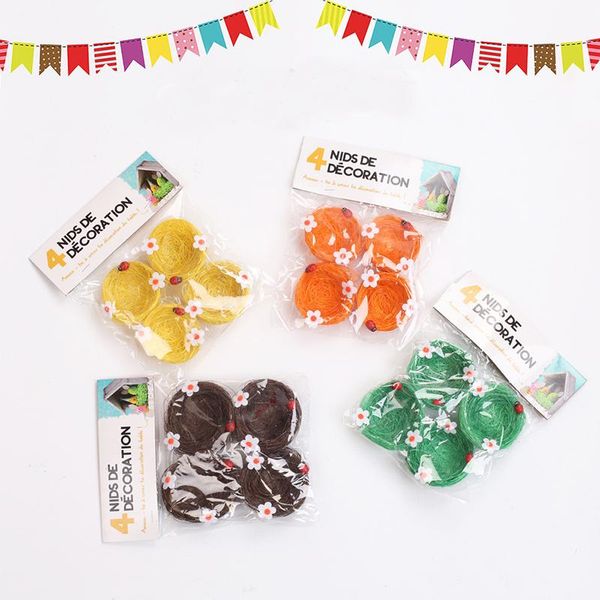 party decoration 4pcs easter four-color bird nest simulation weaving crafts house ornaments egg home decor
party decoration 4pcs easter four-color bird nest simulation weaving crafts house ornaments egg home decor