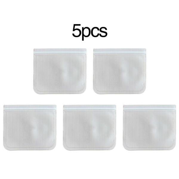 food savers & storage containers 5pcs reusable ing bags zip-lock leakproof lunch bag for home organization
food savers & storage containers 5pcs reusable ing bags zip-lock leakproof lunch bag for home organization