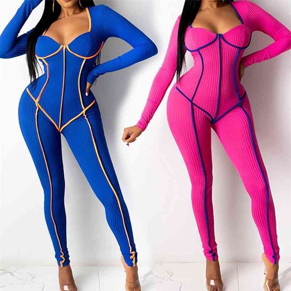 omsj est trendy women streetwear skinny ribbed rompers autumn winter 2 color high waist stripe long sleeve jumpsuit 210517, Black;white
omsj est trendy women streetwear skinny ribbed rompers autumn winter 2 color high waist stripe long sleeve jumpsuit 210517, Black;white