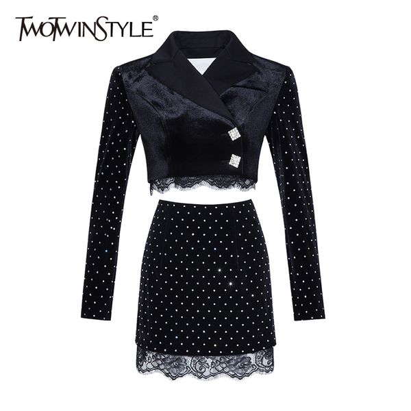 polka dot two piece set for women v neck long sleeve short high waist skirt patchwork lace sets female 210423, White
polka dot two piece set for women v neck long sleeve short high waist skirt patchwork lace sets female 210423, White