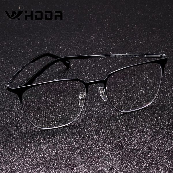 fashion sunglasses frames wihoda pure titanium mens's business glasses frame, male square glass for myopia prescription f80051, Black
fashion sunglasses frames wihoda pure titanium mens's business glasses frame, male square glass for myopia prescription f80051, Black